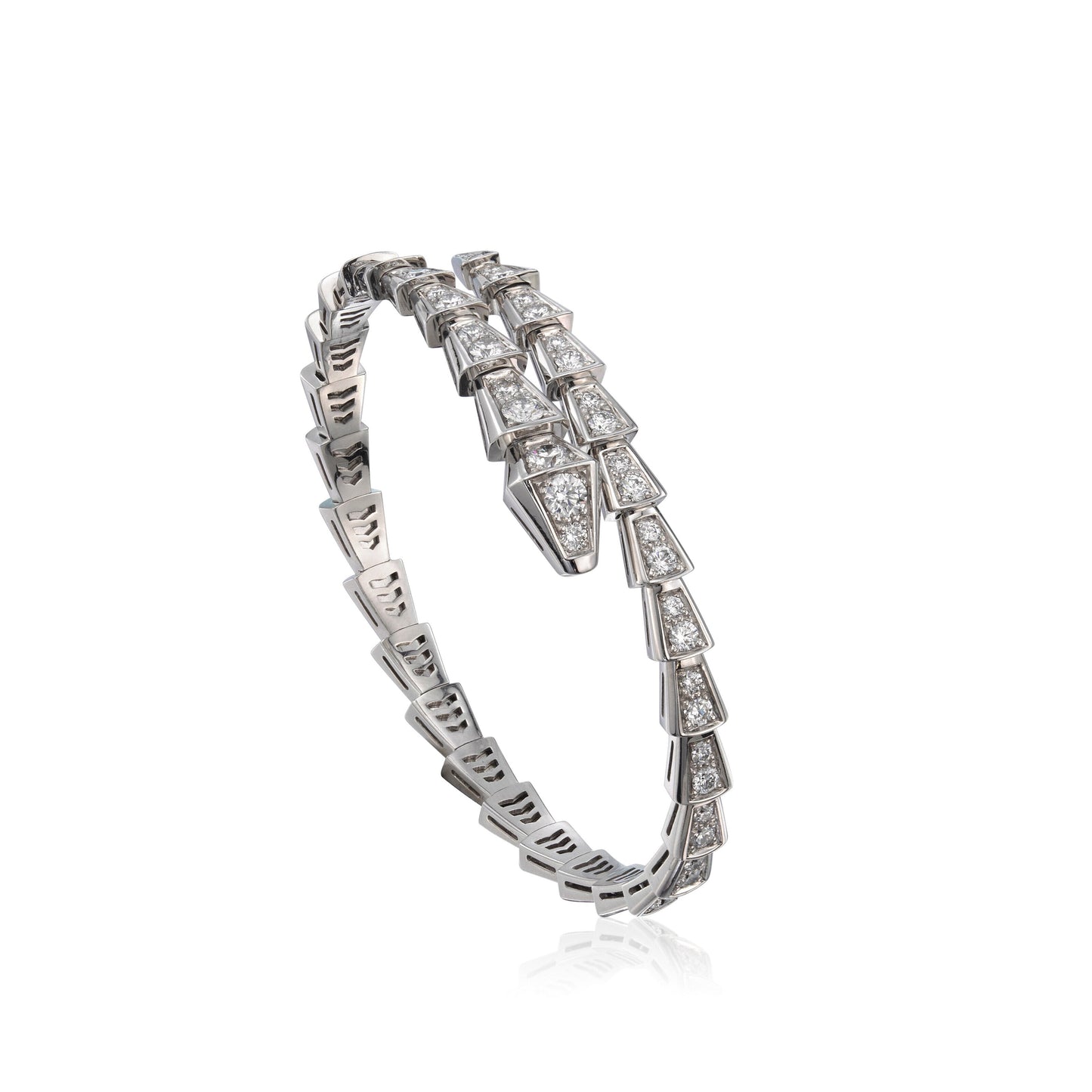 [Lucky Star]SERPENTI BRACELET 6MM SILVER DIAMOND