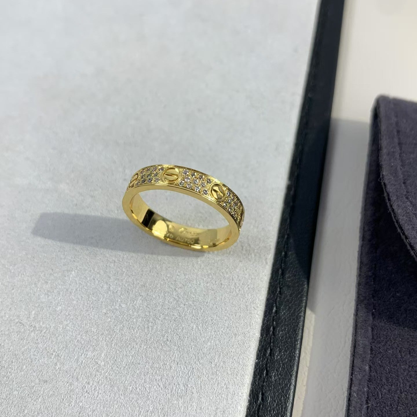 [Lucky Star]LOVE RING 3.6MM DIAMOND PAVED