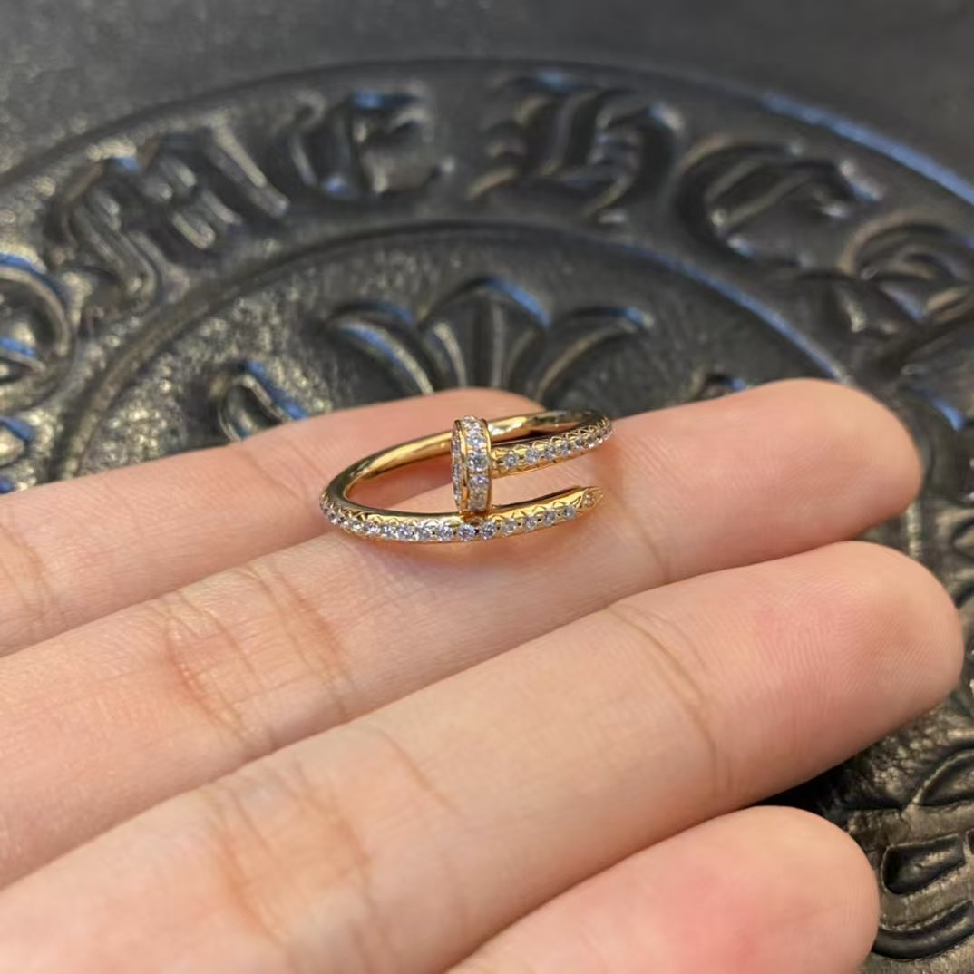 [Lucky Star]JUSTE RING 1.8MM GOLD DIAMONDS