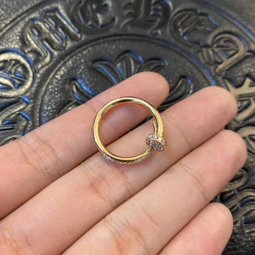[Lucky Star]JUSTE RING 1.8MM GOLD DIAMONDS
