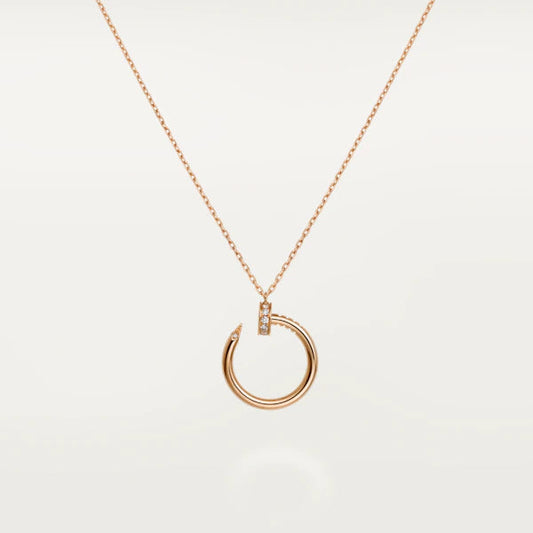 [Lucky Star]JUSTE NECKLACE PINK GOLD