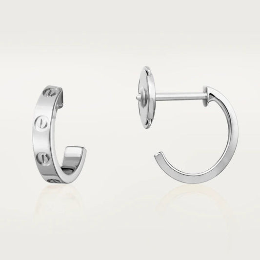 [Lucky Star]LOVE EARRINGS 2.65MM SILVER