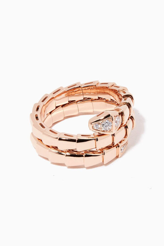 [Lucky Star]SERPENTS DOUBLE ROW DIAMOND RING