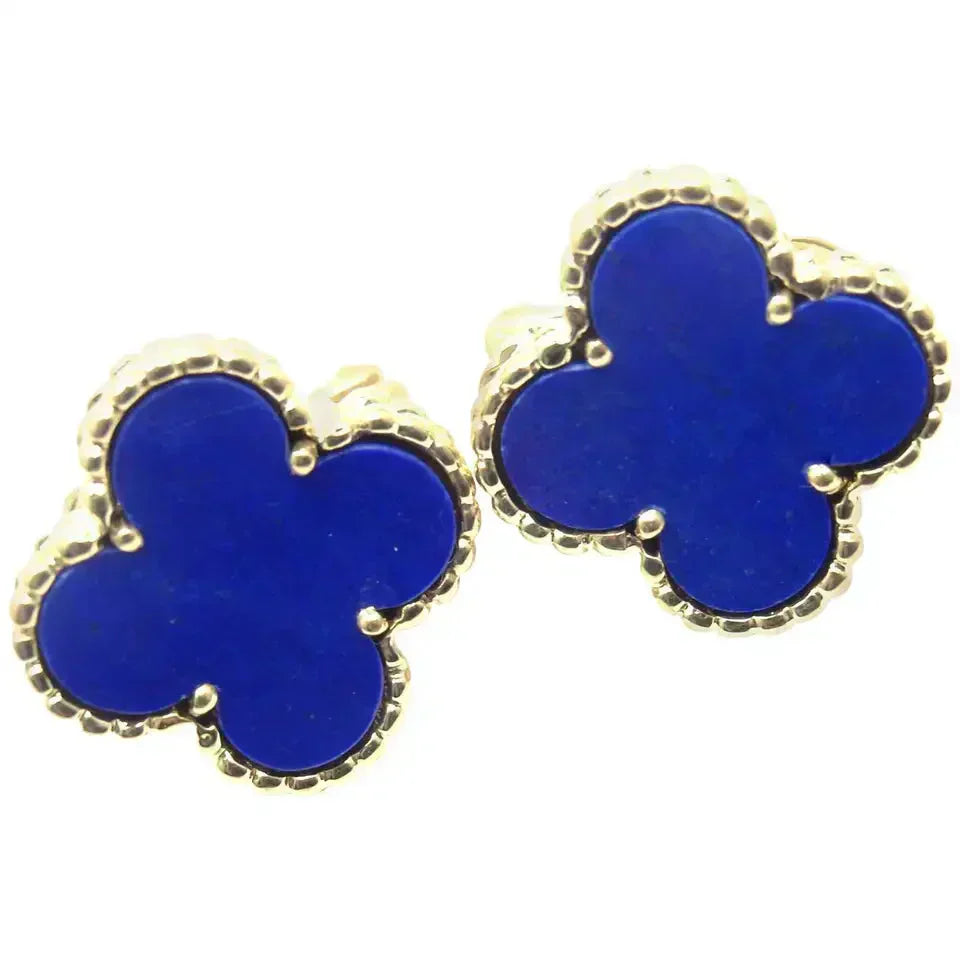 [Lucky Star]CLOVER MINI 9.5MM TURQUOISE EARRINGS