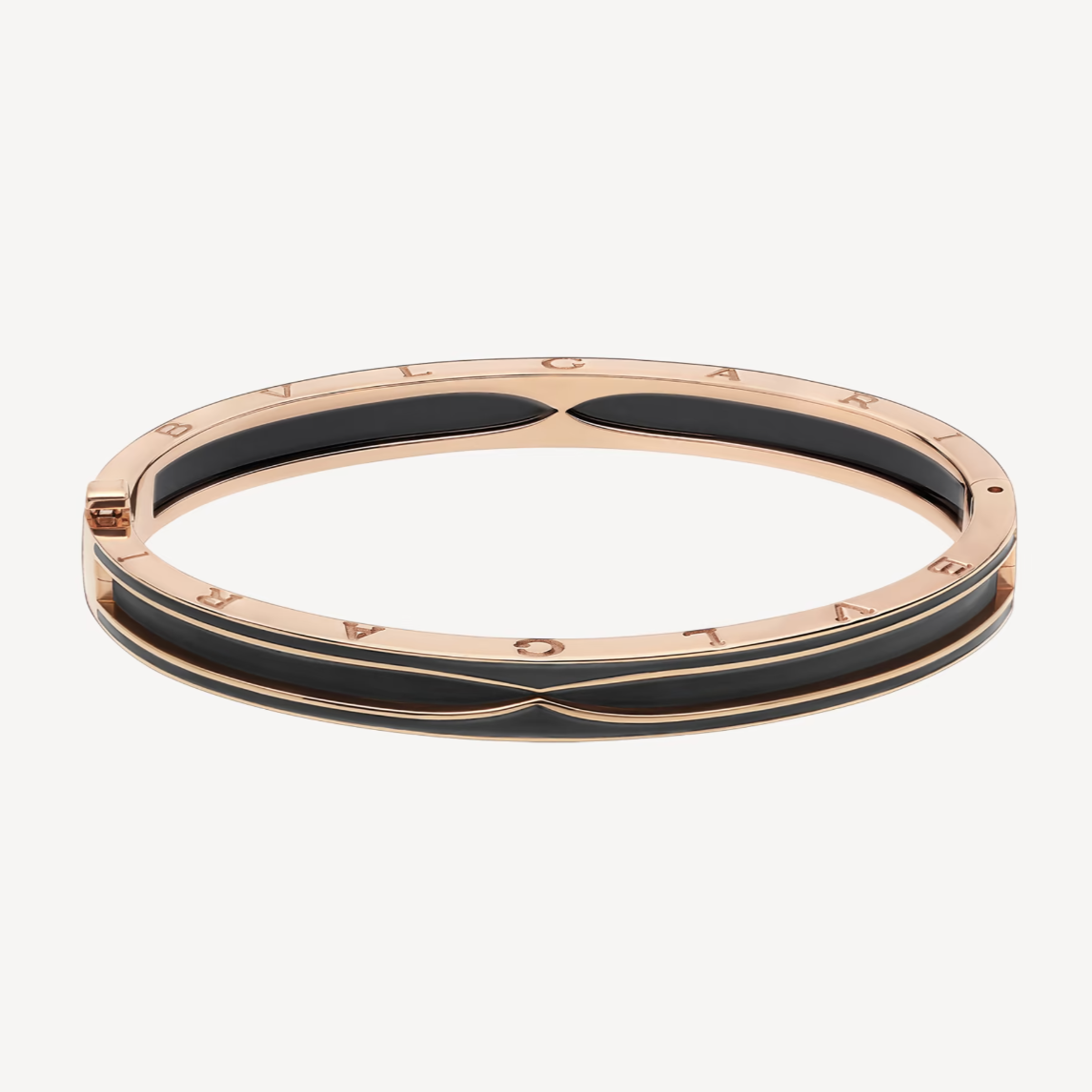 [Lucky Star]ZERO 1 PINK GOLD WITH MATTE BLACK CERAMIC BRACELET