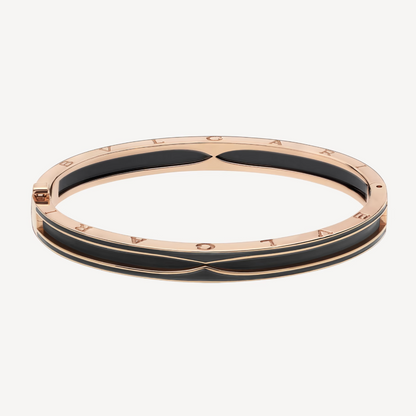 [Lucky Star]ZERO 1 PINK GOLD WITH MATTE BLACK CERAMIC BRACELET