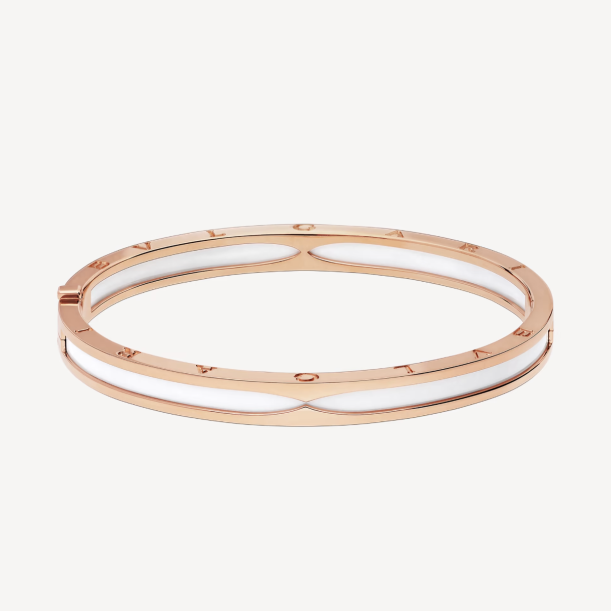 [Lucky Star]ZERO 1 PINK GOLD WITH WHITE CERAMIC BRACELET