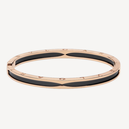 [Lucky Star]ZERO 1 PINK GOLD WITH BLACK CERAMIC BRACELET