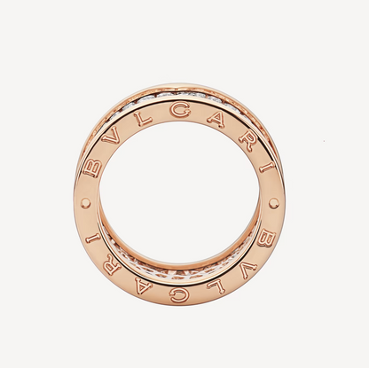 [Lucky Star]ZERO 1 WITH PAVED DIAMONDS ON THE SPIRAL RING
