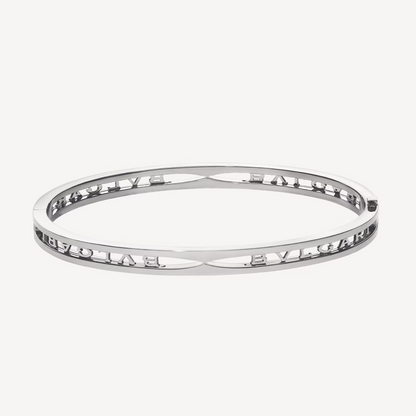 [Lucky Star]ZERO 1 SPIRAL LOGO SILVER BRACELET