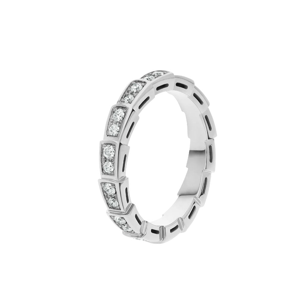 [Lucky Star]SERPENTI RING SILVER DIAMOND PAVED 3MM