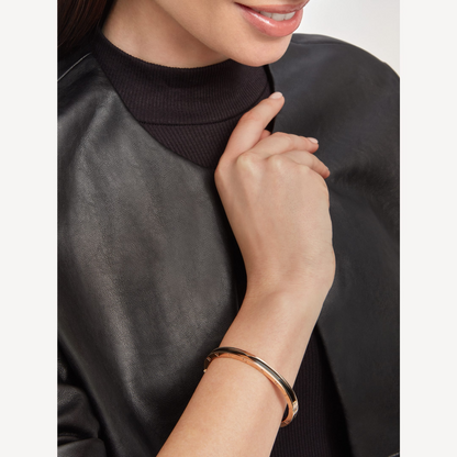 [Lucky Star]ZERO 1 PINK GOLD WITH BLACK CERAMIC BRACELET