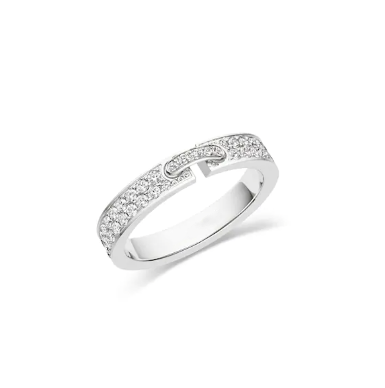 [Lucky Star]ALLIANCE LIENS VIDENCE PAVED DIAMOND 4MM RING