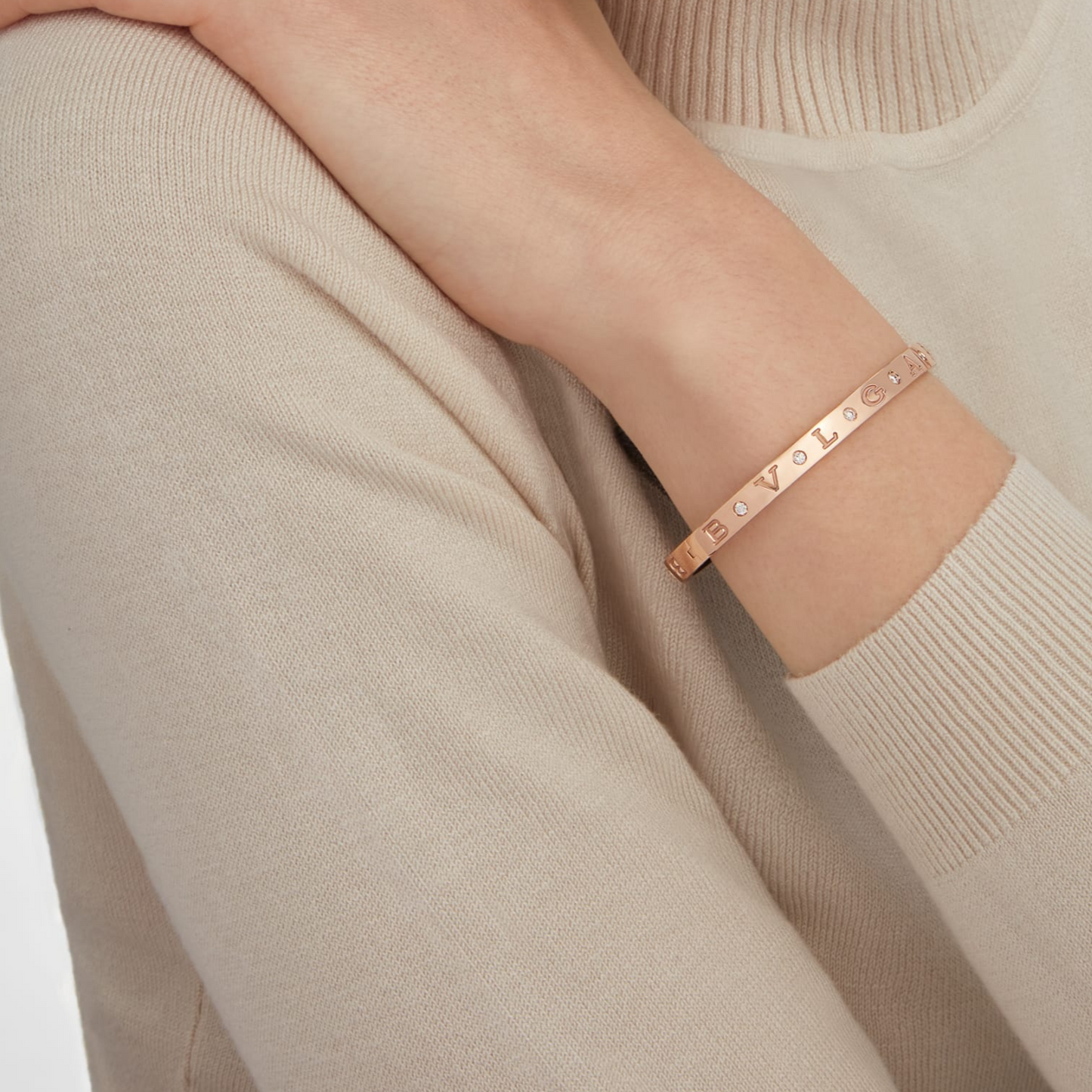 [Lucky Star]ZERO 1 PINK GOLD 12 DIAMONDS BRACELET