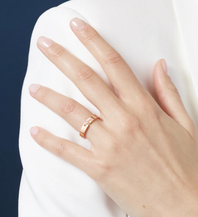 [Lucky Star]ALLIANCE LIENS VIDENCE DIAMOND 4MM RING