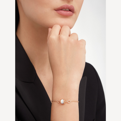 [Lucky Star]ZERO 1 SOFT PINK GOLD AND WHITE CERAMIC BRACELET