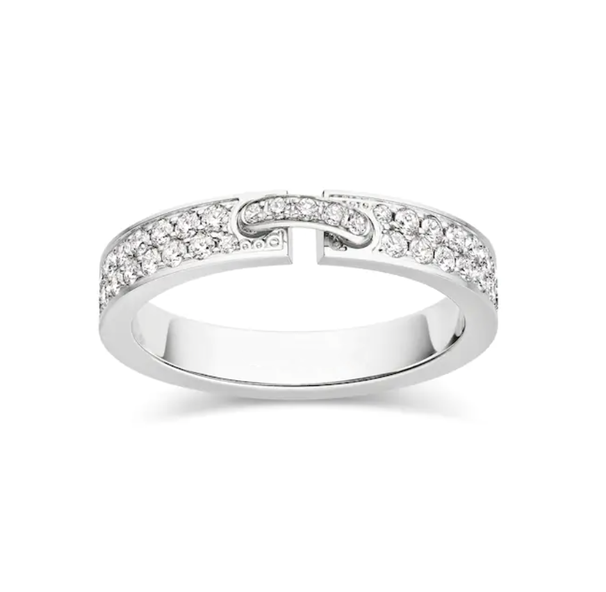 [Lucky Star]ALLIANCE LIENS VIDENCE PAVED DIAMOND 4MM RING