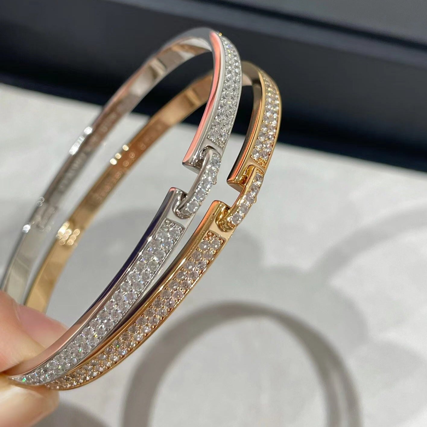 [Lucky Star]LIENS VIDENCE DIAMOND PAVED BRACELET