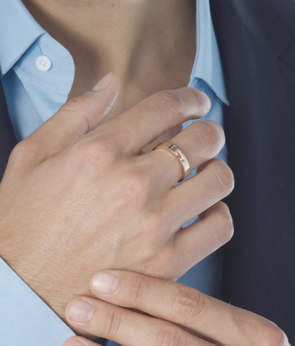 [Lucky Star]ALLIANCE LIENS VIDENCE DIAMOND 4MM RING