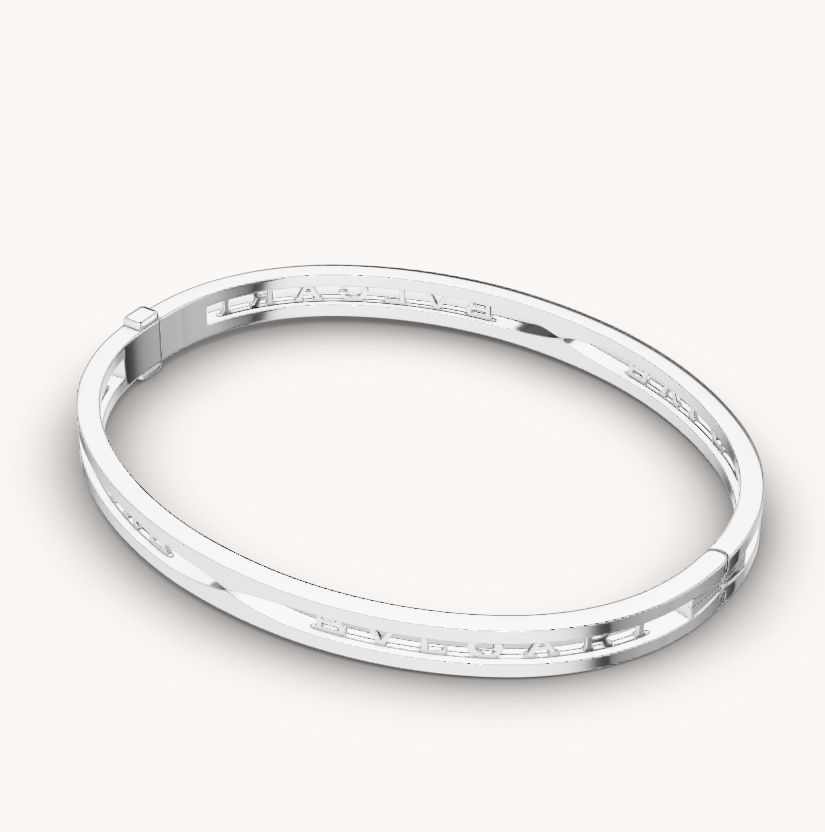 [Lucky Star]ZERO 1 SPIRAL LOGO SILVER BRACELET