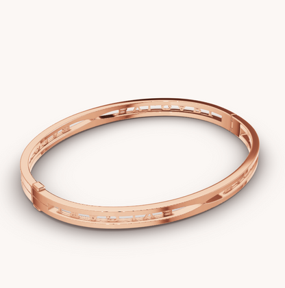 [Lucky Star]ZERO 1 SPIRAL LOGO PINK GOLD BRACELET