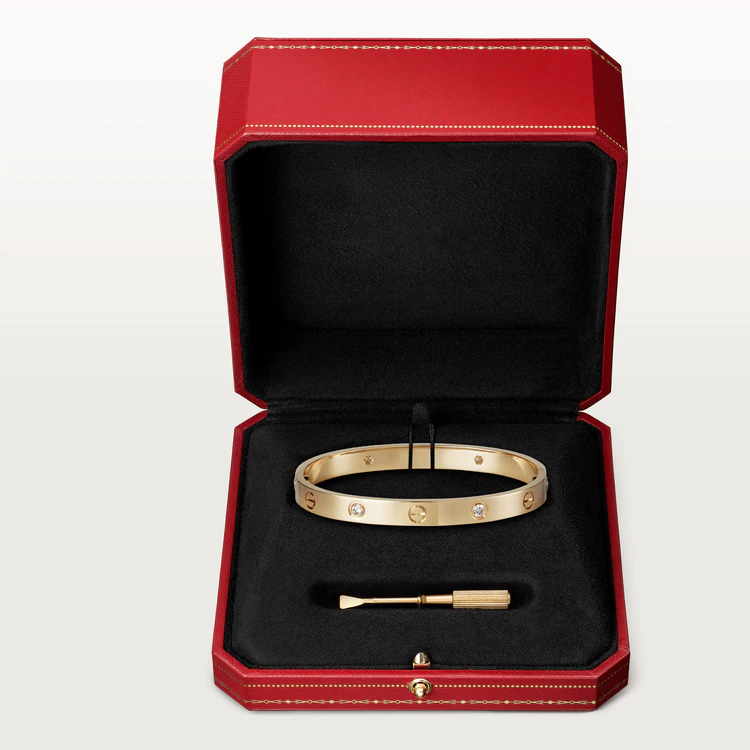 [Lucky Star]LOVE BRACELET 6.1MM 4 DIAMONDS