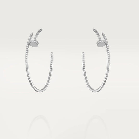 [Lucky Star]JUSTE EARRINGS FULL DIAMONDS 1.8MM