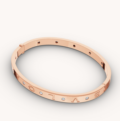 [Lucky Star]ZERO 1 PINK GOLD 12 DIAMONDS BRACELET