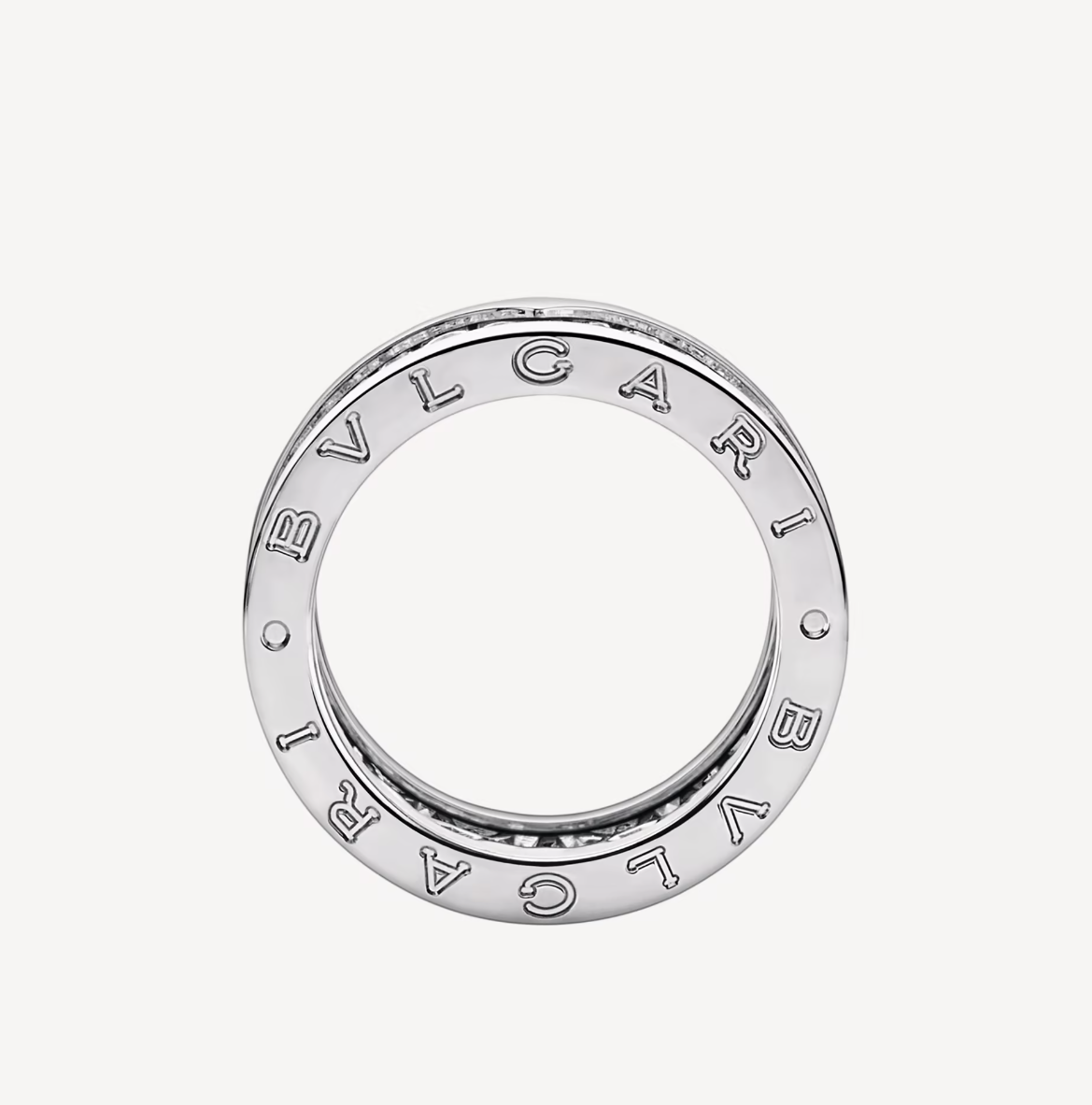 [Lucky Star]ZERO 1 WITH PAVED DIAMONDS ON THE SPIRAL RING