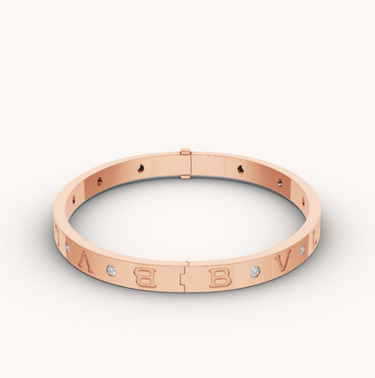 [Lucky Star]ZERO 1 PINK GOLD 12 DIAMONDS BRACELET