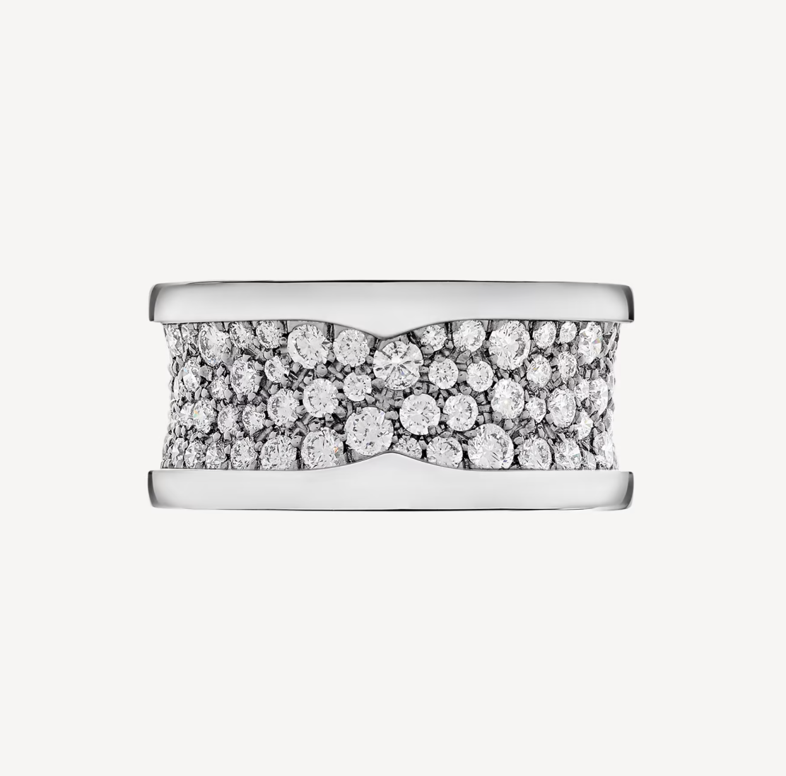 [Lucky Star]ZERO 1 WITH PAVED DIAMONDS ON THE SPIRAL RING