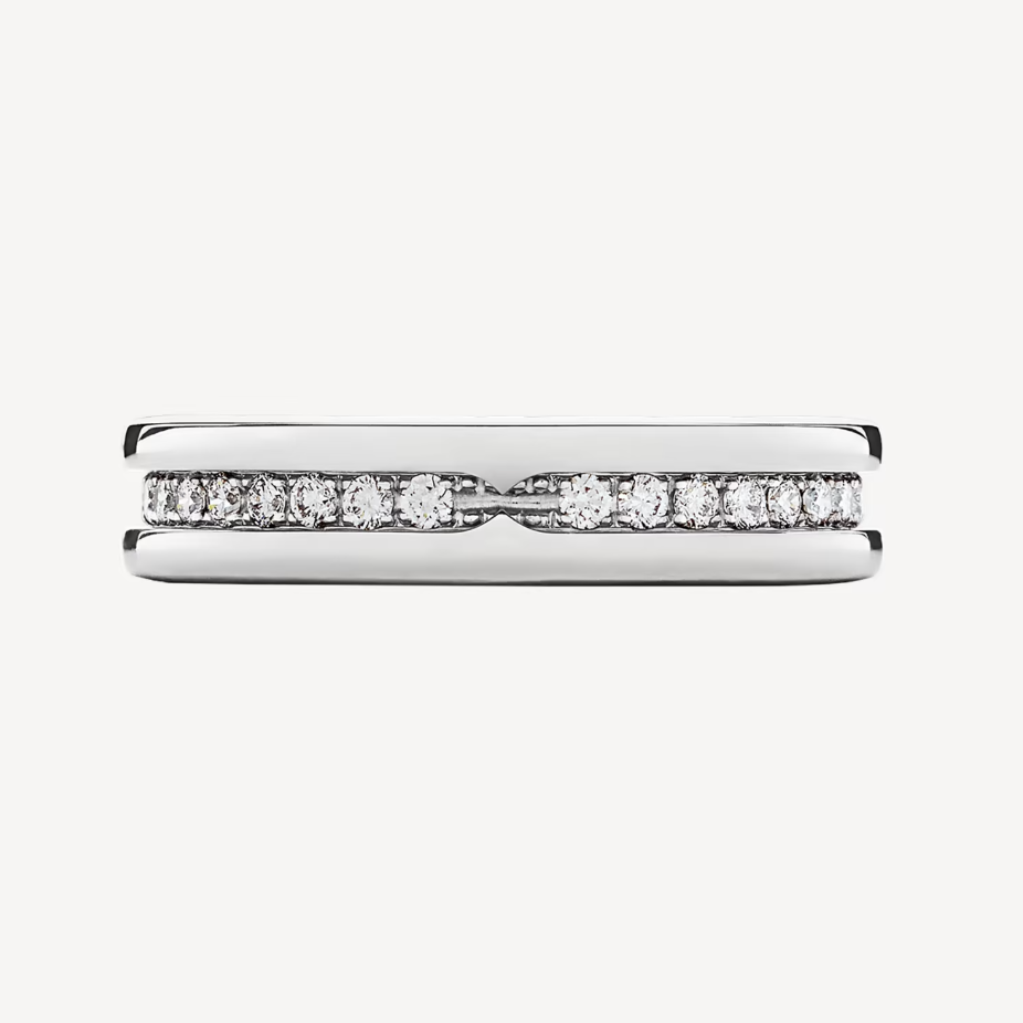 [Lucky Star]ZERO 1 ONE-BAND PAVED DIAMONDS ON THE SPIRAL RING