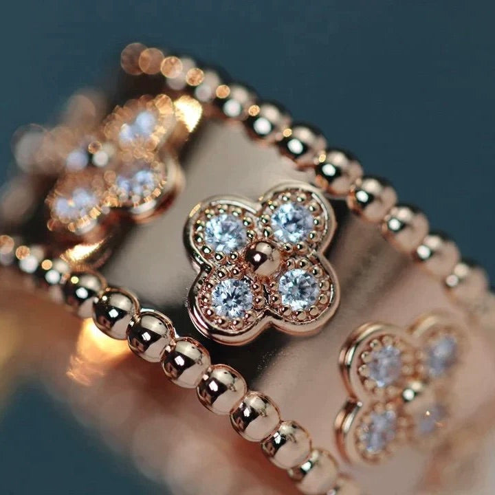 [Lucky Star]CLOVER KALEIDOSCOPE RING 10MM
