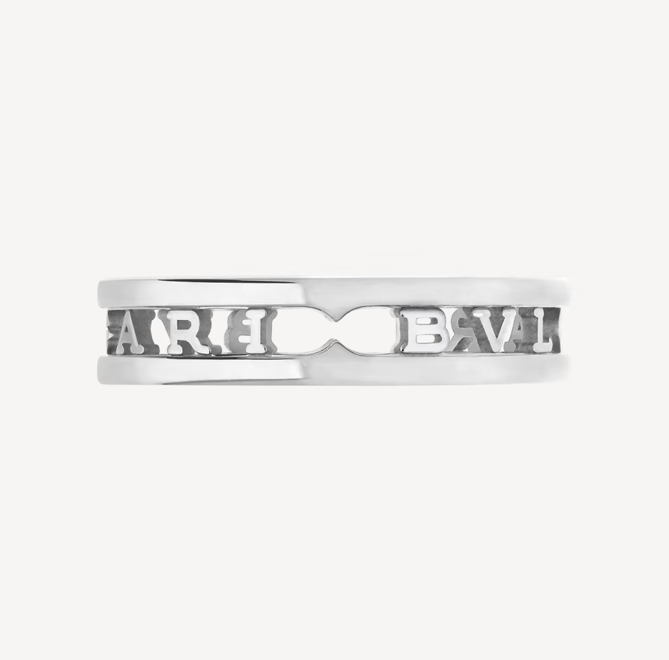 [Lucky Star]ZERO 1 ONE-BAND WITH OPENWORK LOGO SPIRAL RING