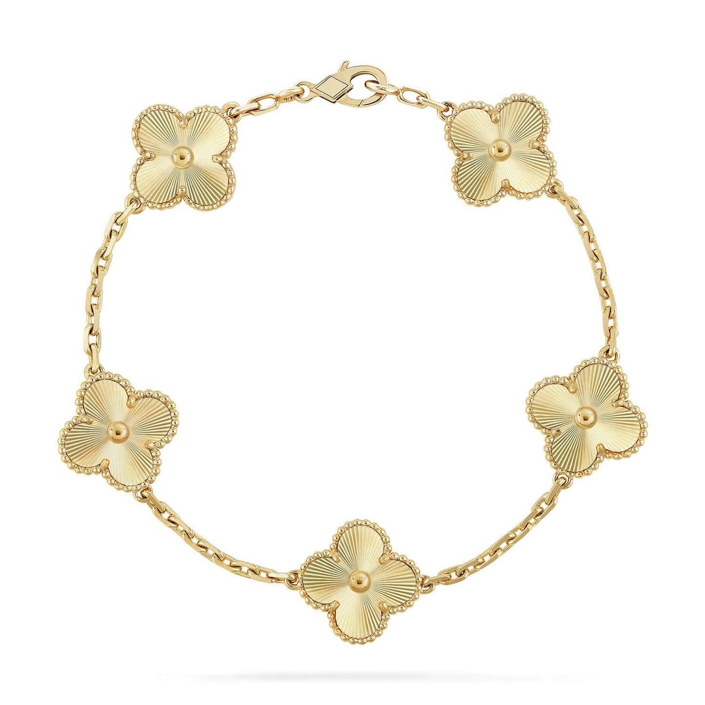 [Lucky Star]CLOVER 5 FLOWERS LASER BRACELET