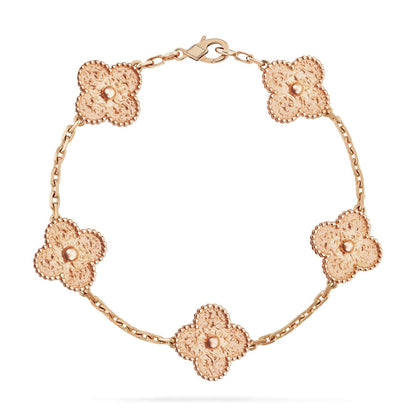[Lucky Star]CLOVER 5 MOTIFS BRONZING BRACELET
