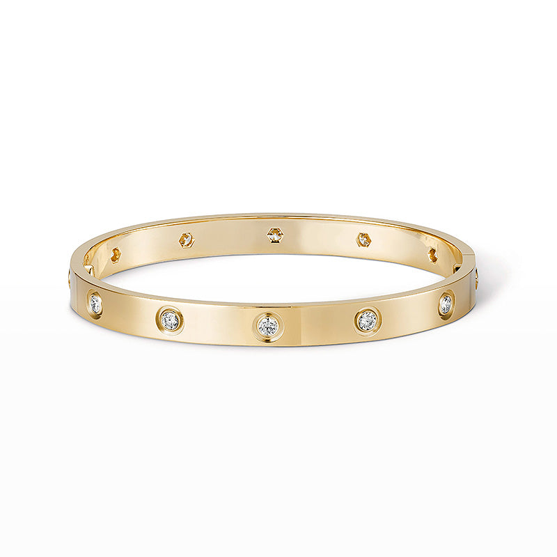 [Lucky Star]LOVE BRACELET 6.1MM 10 DIAMONDS