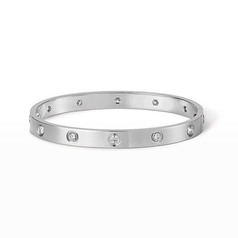 [Lucky Star]LOVE BRACELET 6.1MM 10 DIAMONDS