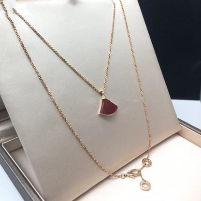 [Lucky Star]DREAM NECKLACE CARNELIAN 1 DIAMOND