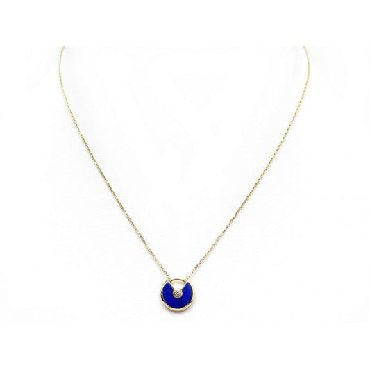 [Lucky Star]AMULETTE ROSE GOLD AGATE NECKLACE