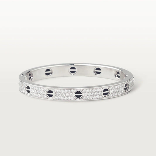 [Lucky Star]LOVE BRACELET 6.1MM DIAMOND-PAVED CERAMIC