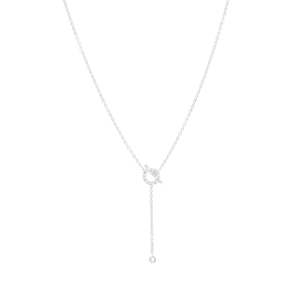 [Lucky Star]FINESSE SILVER DIAMOND NECKLACE