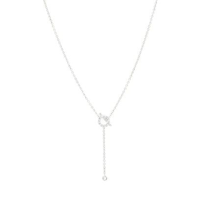 [Lucky Star]FINESSE SILVER DIAMOND NECKLACE