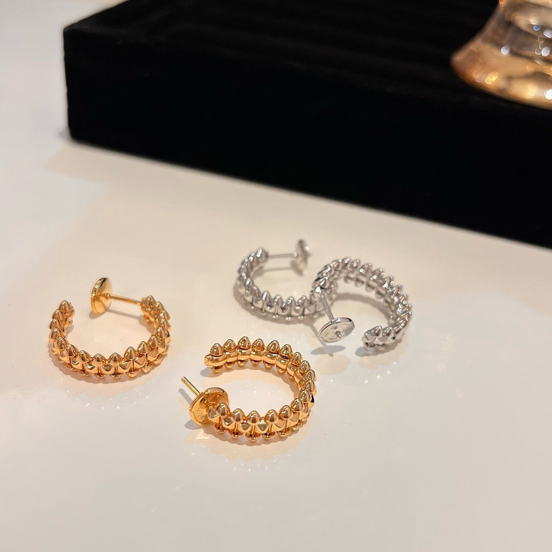 [Lucky Star]CLASH SMALL HOOP EARRINGS