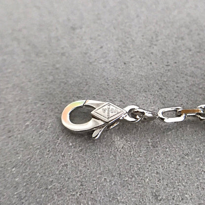 [Lucky Star]CLOVER 5 MOTIF ONYXS DIAMOND BRACELET SILVER