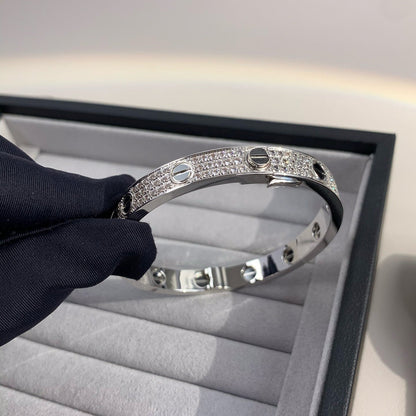 [Lucky Star]LOVE BRACELET 6.1MM DIAMOND-PAVED CERAMIC