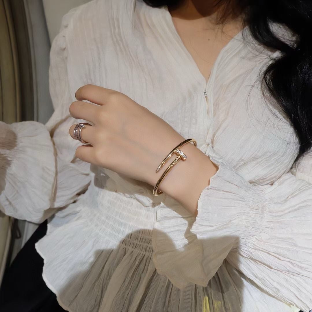 [Lucky Star]JUSTE BRACELET 3.5MM DIAMONDS