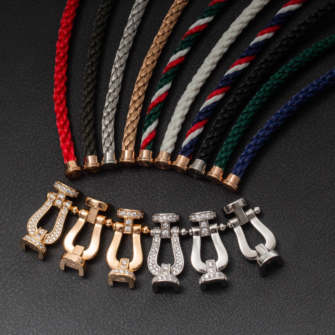 [Lucky Star]FORCE LARGE HORSESHOE NO DIAMOND BRACELET SILVER
