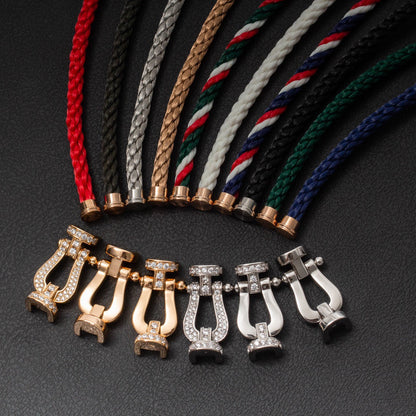 [Lucky Star]FORCE LARGE HORSESHOE NO DIAMOND BRACELET SILVER