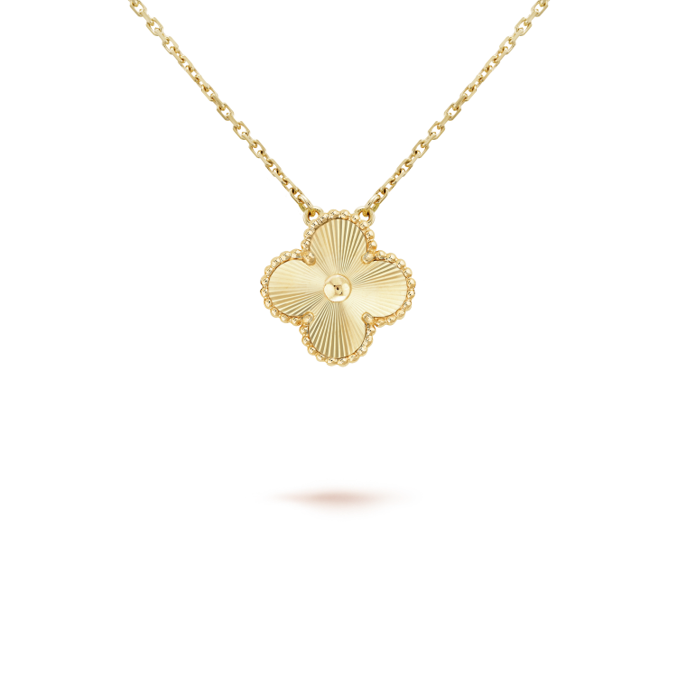[Lucky Star]CLOVER 15MM LASER NECKLACE